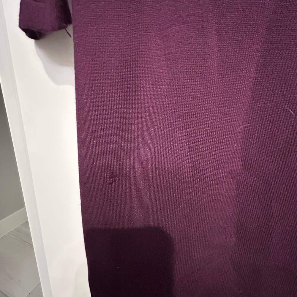 Calvin Klein women’s dress cranberry color size L with stretch midi length NWT - Picture 5 of 7
